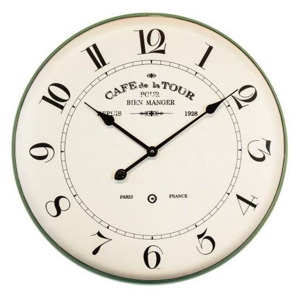 Transitional French Cafe Wall Clock