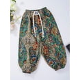 thumbnail image 4 of iiniim Little Kids Girls Boys Loose Boho Harem Pants High Waist Hippy Baggy Trousers Pants Summer Type B 140, 4 of 7