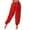 Red, variant on Womens Sequin Pants Belly Dance Performance Dance Pants Chiffon Highlight Pants Leisure Trousers Red