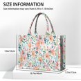 thumbnail image 3 of Large Capacity Tote Bag,Pioneer Flower Floral Print Pattern Handbag Fashion Luxury Tote Bag,15.7"x13"x 5.1" Inches,Laptop Compatible, 3 of 6