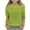 Green, variant on Asxite Girls Tops Print 3 Quarter Sleeve Round Neck Casual Blouse Top for 3-12 Y