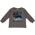 thumbnail image 3 of Inktastic We'll Beat Cancer Together- Colon Cancer Awareness Boys or Girls Long Sleeve Toddler T-Shirt, 3 of 5