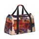 thumbnail image 2 of Balery Cultural Silhouette Journey Bolsa de Gimnasio para Mujeres, Bolsa de Viaje con Bolsillo Húmedo, Bolsa de Fin de Semana para Mujeres, Bolsa de Viaje Resistente al Agua, 2 of 7