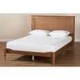 thumbnail image 5 of Danielle Traditional Rustic Ash Walnut Brown Finished Wood Full Size Platform Storage Bed, 5 of 11