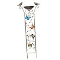 thumbnail image 3 of Baño de Pájaros de Metal Zulema con Enrejado de Plantas Mariposa, 3 of 8
