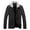 14 Black, variant on guisaled Mens Fleece Jacket Sherpa Lined Full Zip Winter Faux Leather Jacket Snap Button Lapel Collar Trucker Jackets With Pockets