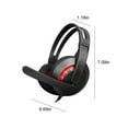 thumbnail image 3 of Red Light Effect Luminous Headset-Computer Gaming Headphones with Bass and Microphone for Enhanced Gaming Experience Headphones Valentine's Day Gitf's, 3 of 9