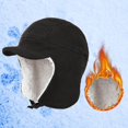 thumbnail image 2 of Women's Bomber Hats Ear Protection Cap Autumn Winter 2022 Face Protection Cap Men'S Pullover Cap Thermal Cap Outdoor Wind Proof Cap, Women's Accessories Bomber Hats, 2 of 3