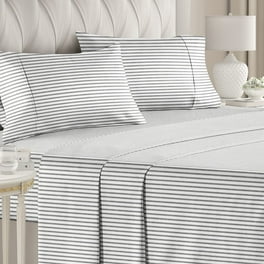Striped Bed Sheets Pin Striped Sheets Grey and White Sheets