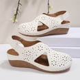 thumbnail image 5 of Hurxie Women Comfortable Flat Sandals: Dressy Summer Sandal - Closed Toe Fisherman Sandals White 39, 5 of 7