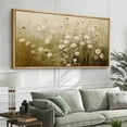 thumbnail image 2 of Large Framed Canvas Print The Abstract Modern Wall Art Decorative Ready to Hang Painting for Living room Bedroom - 60"x30" Natural Frame, 2 of 7