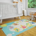 thumbnail image 2 of Low Pile Kids Rug for Playroom - Ultra-Thin Non-Slip Kids Area Rug - Washable Cotton Educational Rug for Kids Room - 39.5 x 59 Inches Basketball Rug for Kids, 2 of 6
