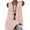 Pink, variant on Matoen Womens Tank Tops Loose Fit Summer Cotton Linen Sleeveless Shirts Fashion Tunic Tops