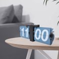 thumbnail image 1 of TOPINCN Reloj Abatible Digital Retro, Reloj Abatible De Acero Inoxidable, Reloj De Escritorio Vintage Minimalista, E Instalado, Reloj Abatible Para Decoración De Oficina En El, 1 of 7