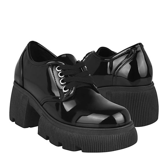 ZAPATOS OXFORD DAMA STYLO 130-01 CHAROL NEGRO Stylo 130-01