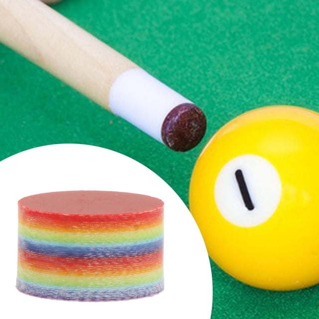 Punta de salto/ruptura para taco de billar, accesorio rígido de 14,5 mm, arcoíris, para tacos de billar y snooker, punta de taco de billar para snooke
