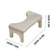 thumbnail image 3 of Ergonomic Toilet Stool for Squatting Position | 6.7 Inch Height Footstool with Non-Slip Base | Supports Healthy Bowel Movement & Relieves Constipation | Fits All Standard Toilets | Modern Design, 3 of 3