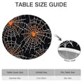 thumbnail image 6 of Halloween Spider Webs with Orange Spiders Round Fitted Tablecloth with Elastic Edge,Dining Table Cover Waterproof,Outdoor Round Tablecloth for Camping,Dining,Indoor and Outdoor, 6 of 7