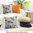 thumbnail image 4 of PRATYUS Flowers Butterfly Throw Pillow Cover for Home Sofa Couch 18x18in, 4 of 5