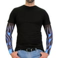 thumbnail image 2 of Hot Leathers ARM1005 Flames Blue Arm Sleeve One Size Fits Most, 2 of 7