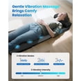 thumbnail image 4 of Comfier Full Body Massage Mat with Heat, Shiatsu Back Massager with 8 Vibration Motors&Kneading Rollers, Black, Gifts, 4 of 7