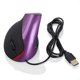 thumbnail image 2 of Injueey Ratón óptico vertical con cable de 1200 DPI, 5 botones, ergonómico, protector de muñeca, USB, para ordenadores Juegos de teclado y mouse para computadora violeta, 2 of 6