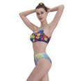 thumbnail image 6 of Picia Spring Flower Seasonal Women's High Waisted Bikini Scoop Neck Swimsuit Two Pieces Bathing Suit-XX-Large, 6 of 8
