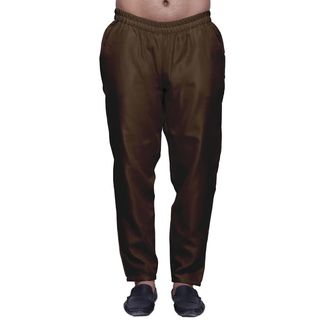 Atasi Solid Ready Made Dupion Elastic Pajama For Mens Ethnic Bottom Pants