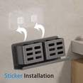thumbnail image 5 of YESENT Aluminum Toothbrush Holder Self-adhesive Hanging Bracket Shower Toothbrush Razor Holder Suitable for Toothbrush, Toothpaste, Razor and Comb etc Bathroom Storage, 5 of 8