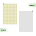 thumbnail image 6 of Golf Towels for Golf Bags For Men Women - Lemon Yellow Checkboard 24x16in Absorbent Quick Drying Golf Towel for Cleaning Golf Ball Club Golf Bag Accessories with Carabiner, 6 of 8