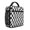 Black and White-1, variant on Rainbow Checkered Pattern Insulated Lunch Bag Teens,Lunch Box for Men Women for Work,Picnic or Travel,10.2x9.5x4.3 Inches,8 Can Capacity