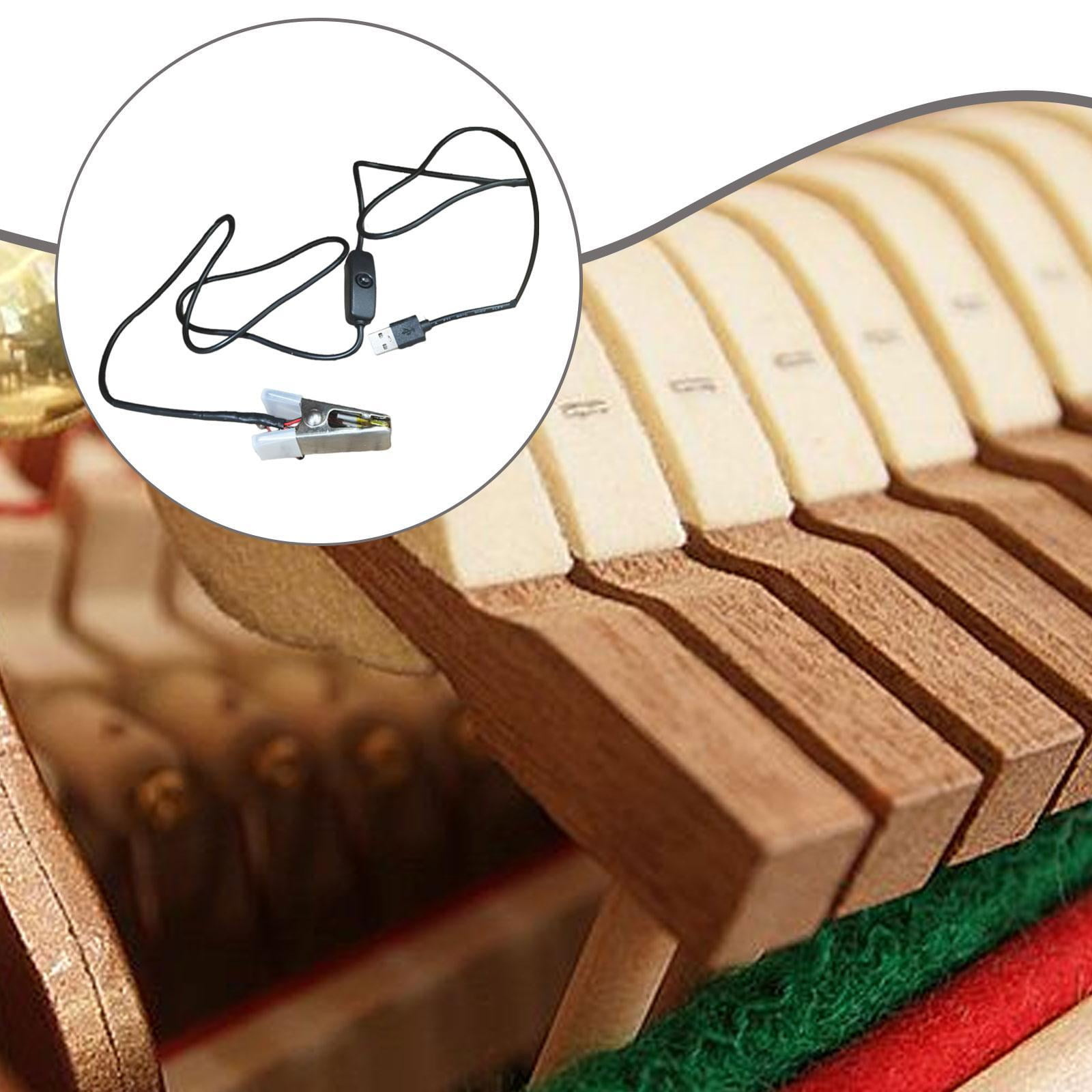 Piano Tuning Repair Tool Heating Clamp USB Powered Accurate Stainless Steel Fast Performance for Piano Technicians
