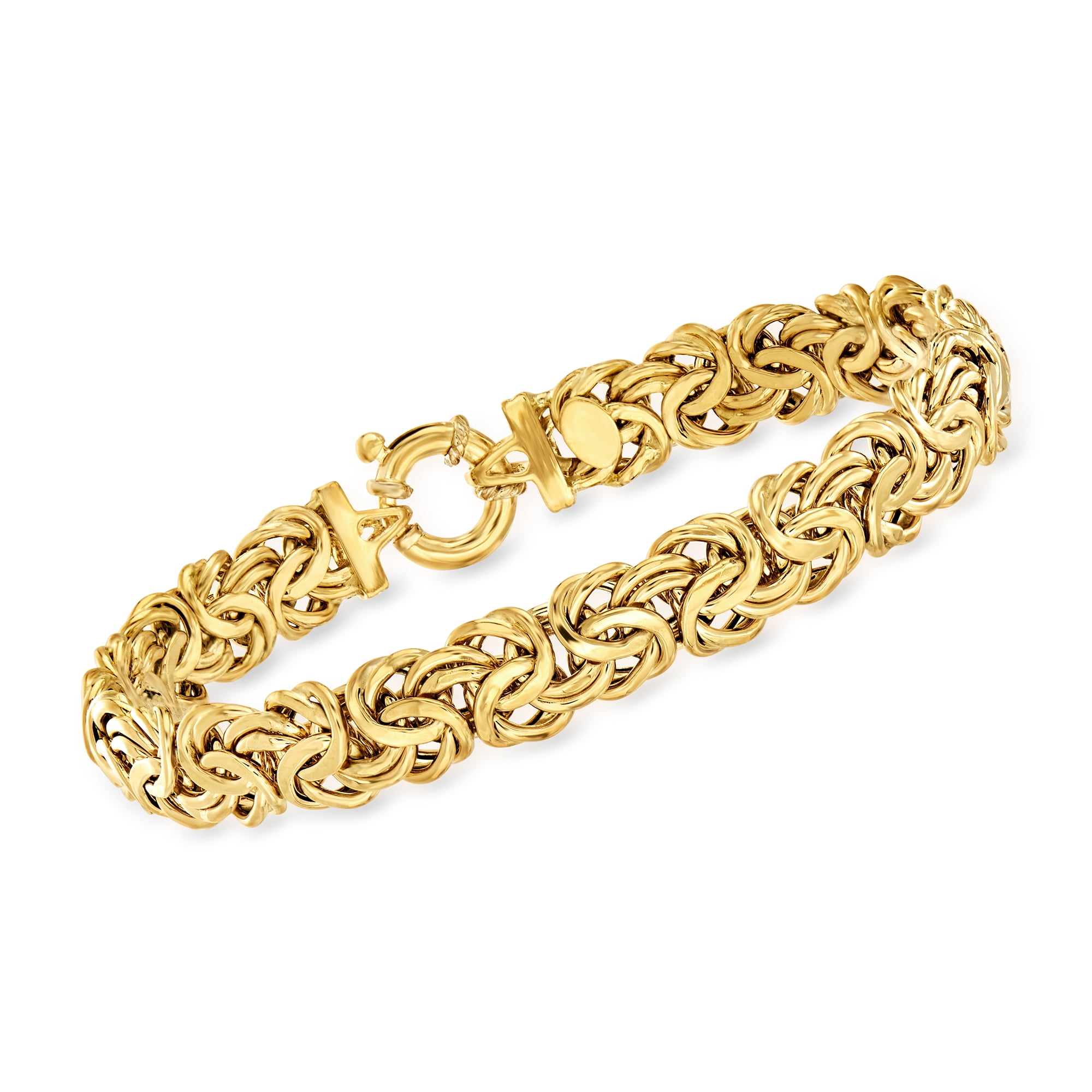 Ross-Simons Italian 18kt Yellow Gold Byzantine Bracelet for Female ...