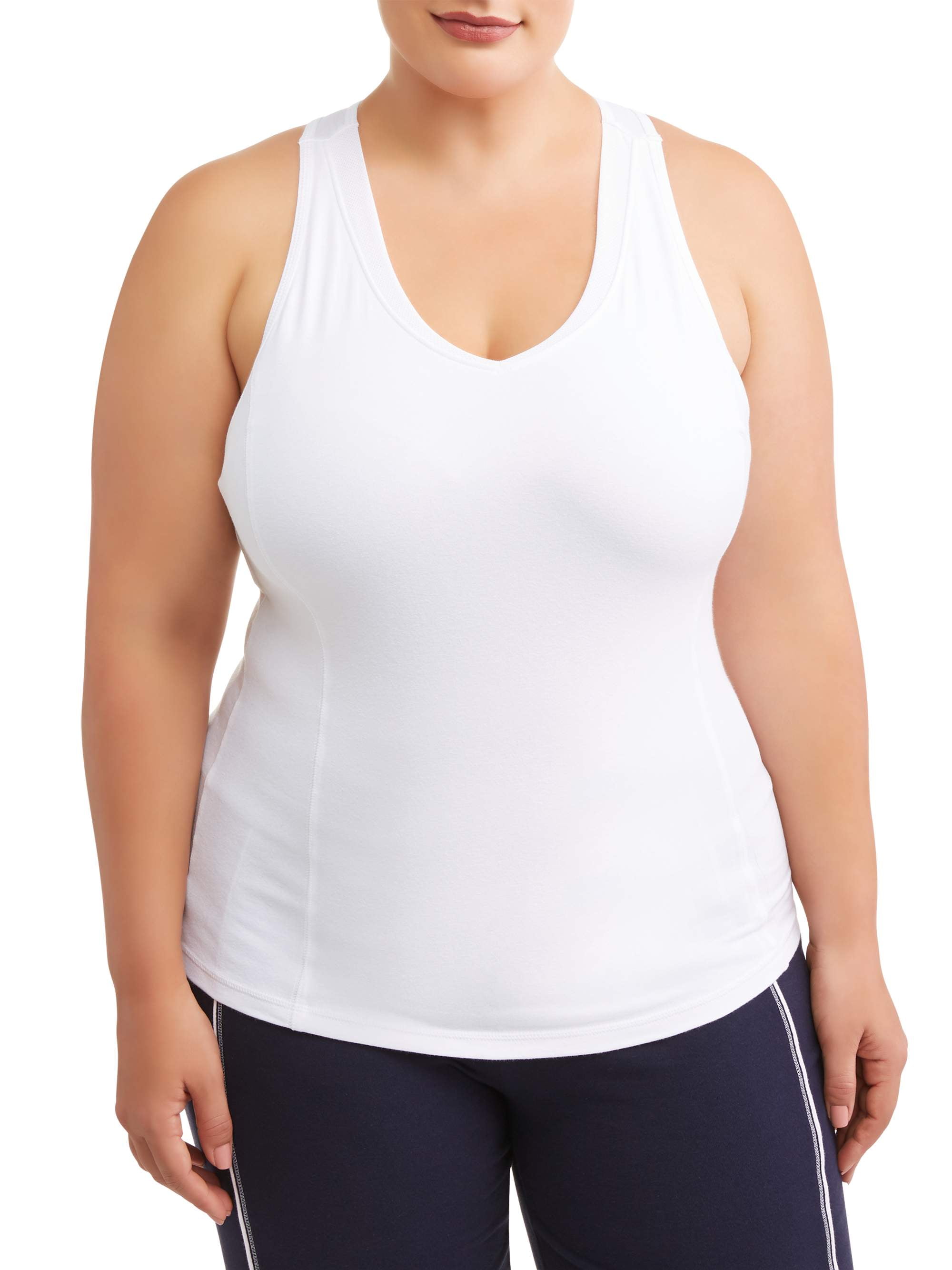 Athletic Works Women's Plus Size Dri More Plus Racer Tank