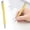 Yellow, variant on KUMHONW 1 Pack Slim Ballpoint Pens Bulk Retractable Metal Ballpoint Pens Set Writing Gift for Teacher Office Business s Office Wedding Supplies,Metallic Black Ink,1 mm(Classic Green)