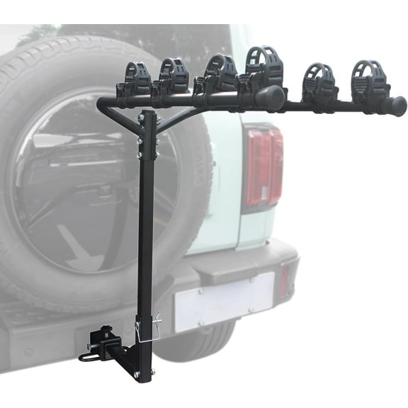 Doppy Bike Rack for Car- 4 Bikes 158Lbs Hitch Mount Rack for Cars Trucks SUVs Minivans, Heavy Weight Capacity Car Bike Rack 2'' Receiver for Standard, Fat Tire and Electric Bike, Mount Platform Style