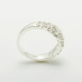 thumbnail image 4 of LBG British Made 14k White Gold Cubic Zirconia Womens Promise Ring - 33 size options - Size 6.5, 4 of 7