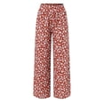 thumbnail image 3 of WILLBEST Pantalones Casuales Holgados de Pierna Ancha para Mujer con Estampado Floral para Primavera y Verano Grande, 3 of 4