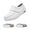 White, variant on Women's White Slip-On Work Loafers - Comfortable Platform Sneakers with foot arch pad for Nurses
