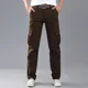 thumbnail image 4 of Pantalones cargo para hombre, ropa de trabajo, pantalones para exteriores, multibolsillos, para senderismo en invierno, multibolsillos, coreanos, forrados con vellón, moda, holgados, 4 of 4