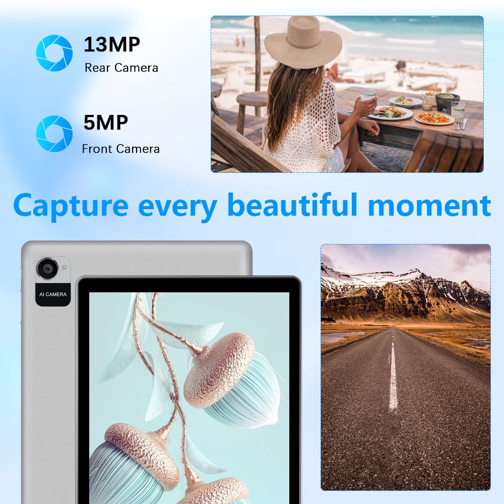 Crelander Android 15 Tablet,10.1 inch 12GB RAM+64GB ROM 1TB Expandable, 2 in 1 Tablets with Keyboard Case Mouse Stylus, 1.8GHz Quad-core, 1280*800 IPS Touch Screen, 8MP Dual Camera, 5G WiFi/Bluetooth