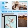 thumbnail image 6 of CRELANDER 10.1 Inch Android 15 Tablet, Quad-Core T310, 4GB RAM + 64GB Storage (Display 12+128GB),Dual-Band WiFi, 5000mAh Battery, Dual Camera (5MP+13MP),With Data Cable and Leather Case,Grey, 6 of 6