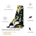 thumbnail image 3 of Kll Sunflower Skull Boho Watercolor Background Microfiber Beach Towel Fast Drying,Extra Large 31.5"X63" Sand Free Beach Towel Super Lightweight Towels, 3 of 8