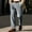 Gray, variant on GUZOM Mens Gray Velvet Pleated Trousers, Relaxed Fit Straight Leg Pants for Smart Casual Office Wear & Holiday Parties,Size 2XL