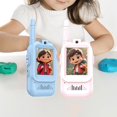 thumbnail image 1 of 2 piezas de intercomunicador de vídeo recargable Walkie Talkie de juguete de larga distancia con transmisión para e hijos para niños y niñas Rosa Azul, 1 of 7