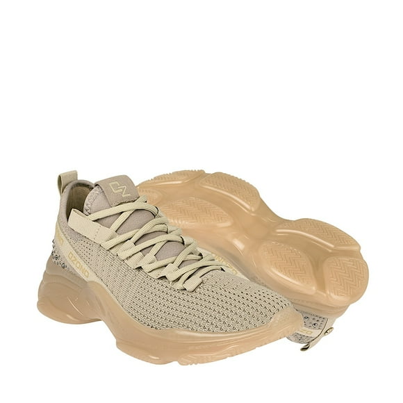 TENIS CASUALES DAMA CAPA DE OZONO 628301 TEXTIL CAFÉ