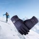 thumbnail image 3 of 2 pares de guantes ligeros y cálidos de invierno para usar con pantalla táctil y correr en días fríos. Azul, 3 of 8