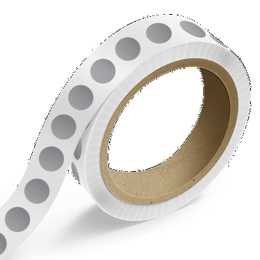 JAM Paper Standard Label Rolls, Burst, 1.875 Inch, Silver Matte Foil, 125 Labels/Roll