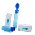 thumbnail image 3 of Botella de urinario portátil para adultos, unisex, de color azul, de 750 ml, reutilizable, con sellado hermético, para viajes y niños, 3 of 12