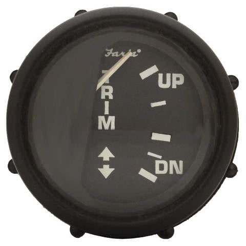 Faria Boat Mercury Trim Gauge GP8068A | Euro Black 2 Inch